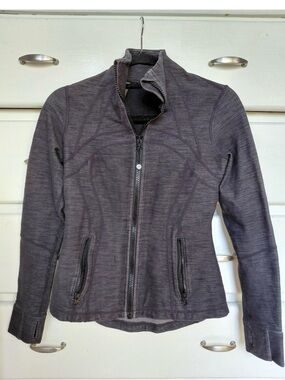 lululemon charcoal zip-up